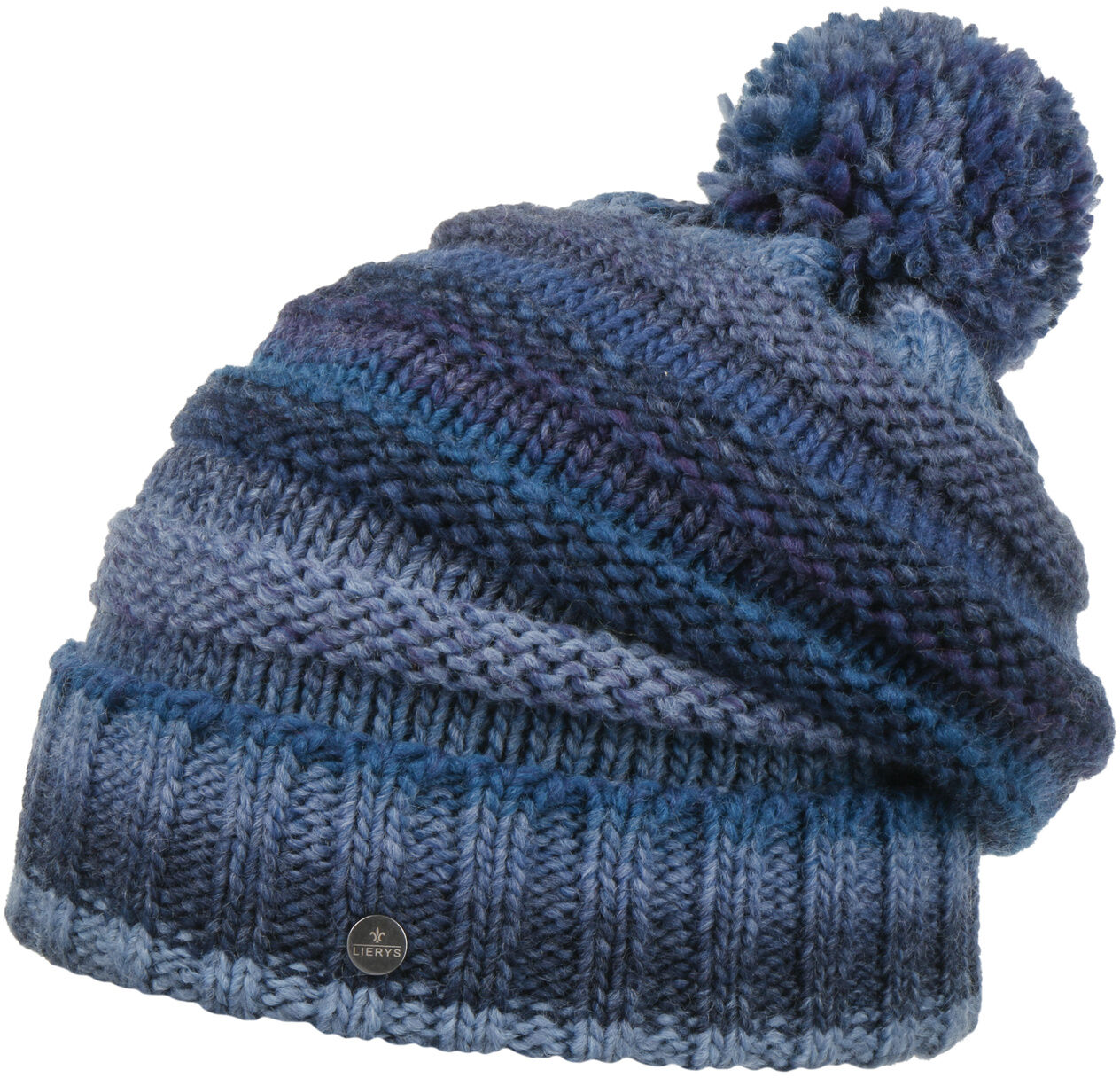 Czapka z Pomponem Fauske by Lierys, niebieski, One Size