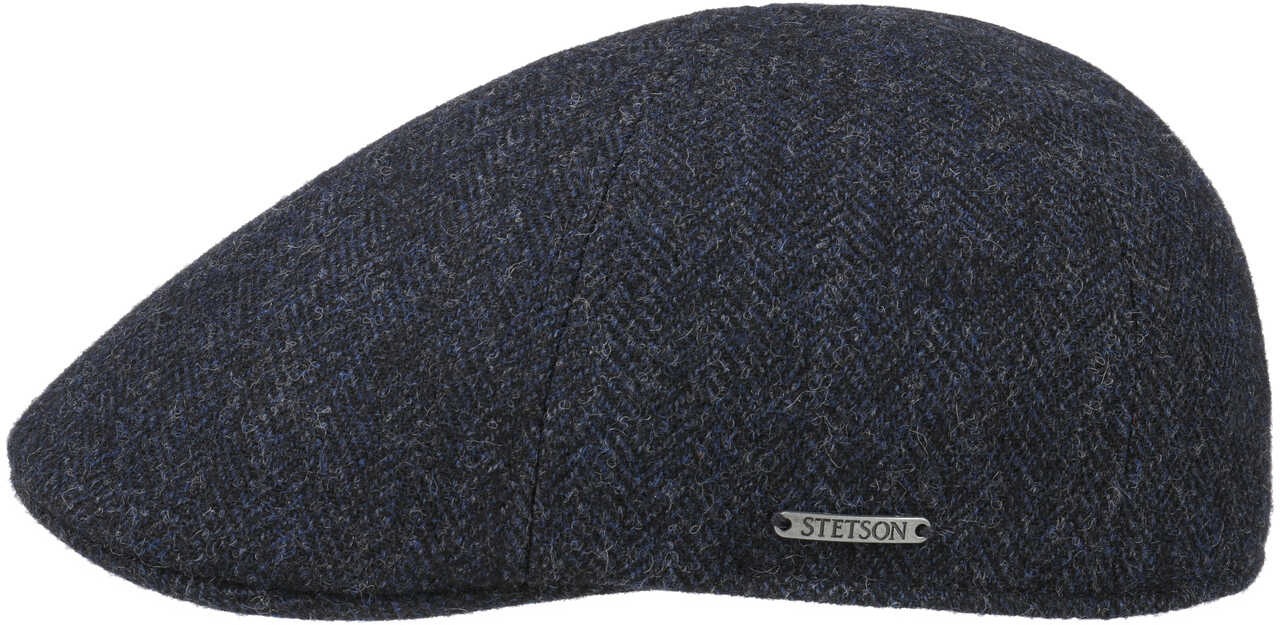 Czapka Texas Wool Jodełka by Stetson, czarno-niebieski, L (58-59 cm)