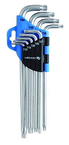 hogert technik Klucze torx ekstra długie, kpl 9cz HT1W818 HT1W818