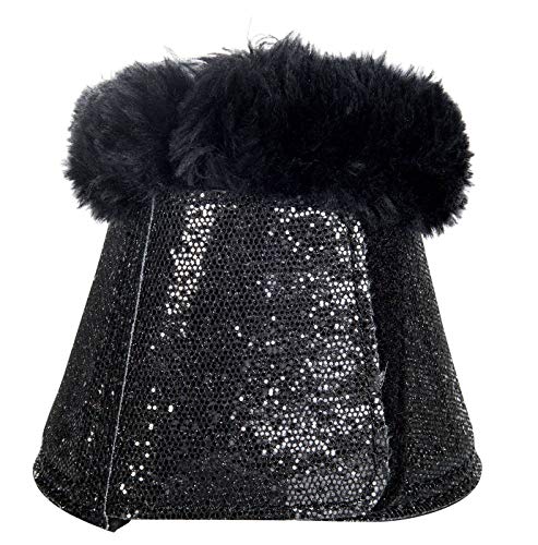 HKM Sports Equipment 4057052190070 dzwonek podkowy -Glitter-9100 czarny