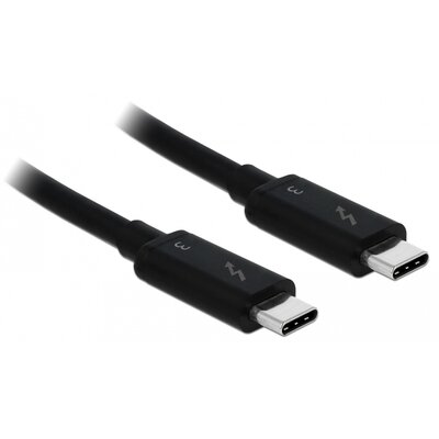 Delock Kabel Thunderbolt 3 M/M 0.5m Czarny