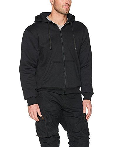 Australian Bikers Gear bikers Gear UK motocykl kurtka z kapturem  Hoodie Hoody  w całości z podszewką  DuPont  Kevlar włókna aramidowego  Ochronniki CE-  czarna, czarny 0708191372288