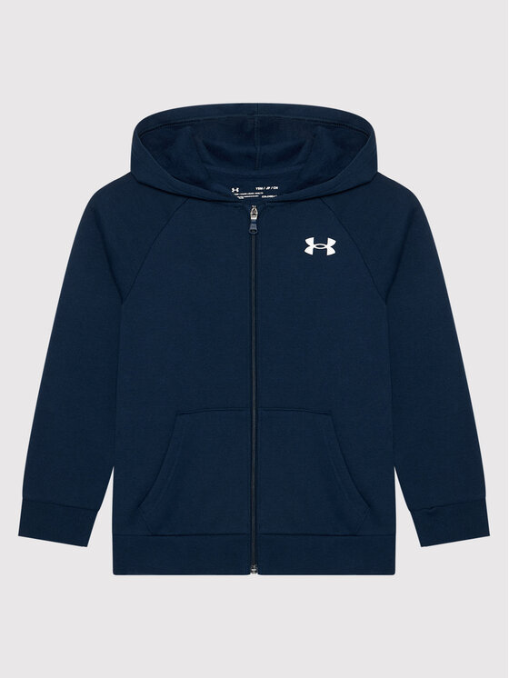 Under Armour Bluza Ua Rival Cotton Full Zip 1357613 Granatowy Loose Fit