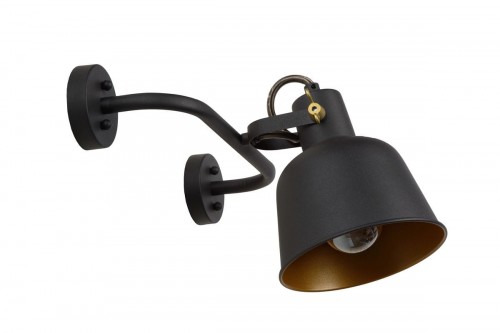 Zdjęcia - Żyrandol / lampa Lucide Kinkiet czarny Pia 45280/01/30 