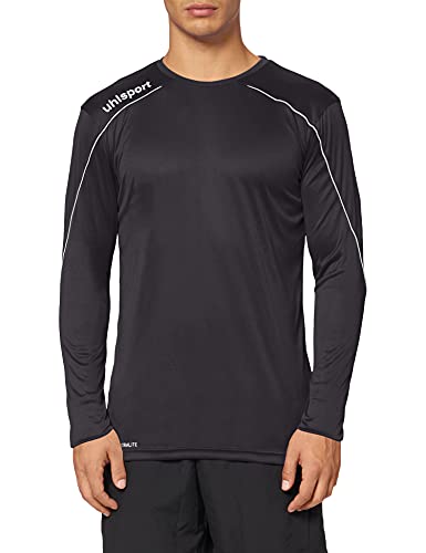 Uhlsport Stream 22 koszulka męska z długim rękawem, czarno-biała, XXXL 4051309770923