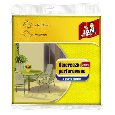 Jan Niezbędny ściereczki perforowane z grubym splotem 3 szt.