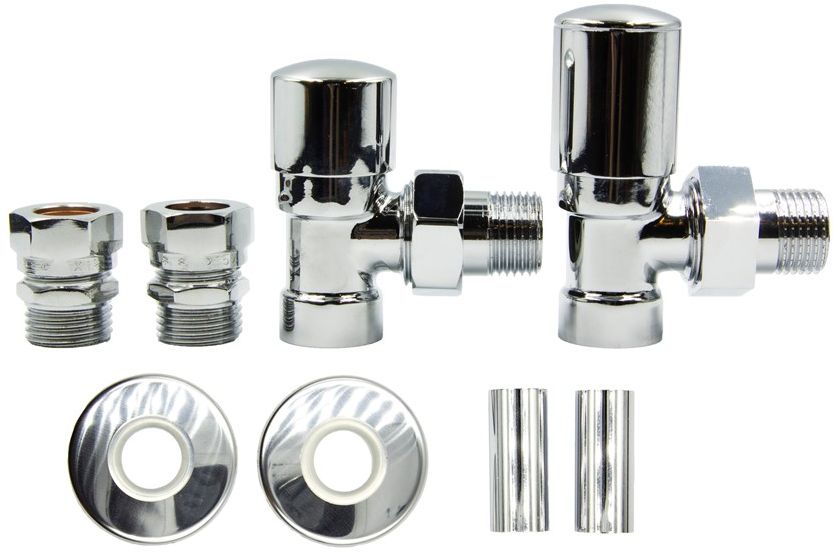 Varioterm Zawory regulacyjne kątowe SWING All in One - chrom miedziana - CU 15 mm AZIS02/FK(Cu)