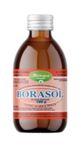 Herbapol POZNAŃSKIE ZAKŁADY ZIELARSKIE S.A Borasol Płyn na skórę 190 g