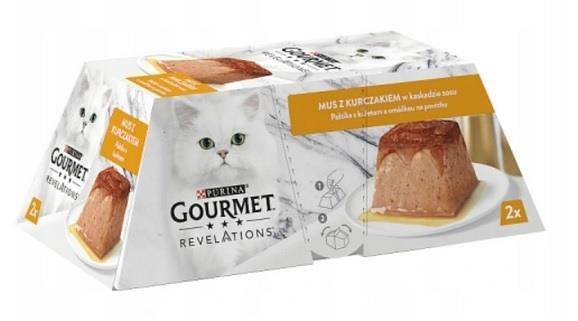 Purina Gourmet REVELATIONS Mus Kurczak 2x57g)