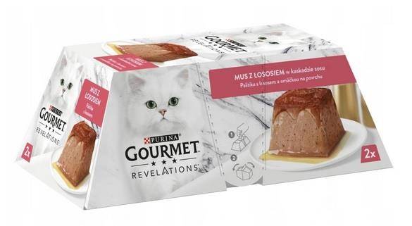 Purina Gourmet REVELATIONS Mus Łosoś 2X57g)