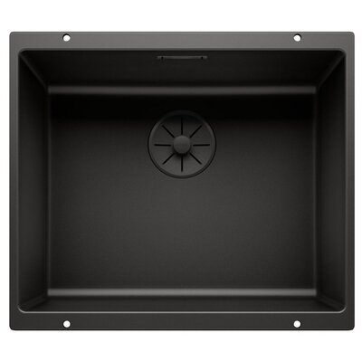 Blanco SUBLINE 500-U Edition Silgrnit PuraDur Czarny InFino kratka przelewowa czarna 526340 526340