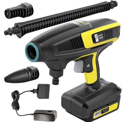 Karcher Kärcher Cordless pressure cleaner KHB 6 Battery Set 18Volt black yellow Li-ion battery 2.5Ah