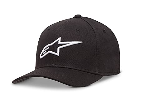 Alpinestars Alpinestars Agless Curve Cap kapelusz, mężczyźni, czapka przylegająca do głowy Black (Black/White) S-M 1017-81010-1020-S/M