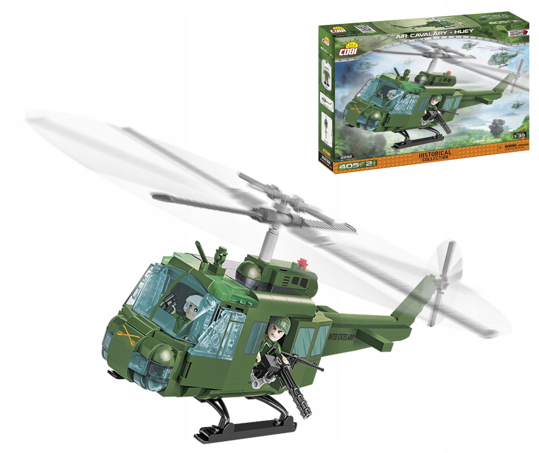 Cobi Mała Armia helikopter air Cavalry Huey