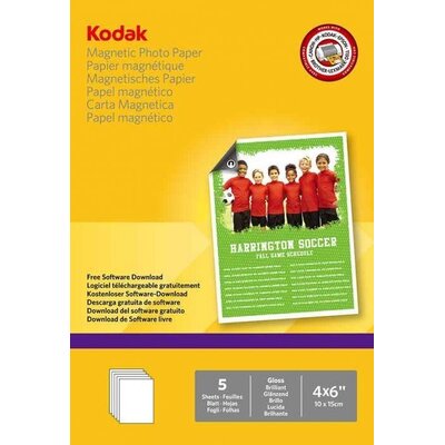 Kodak Inkjet Photo Paper (5 arkuszy, A6, (10 x 15 cm), magnetic) 6932357400209