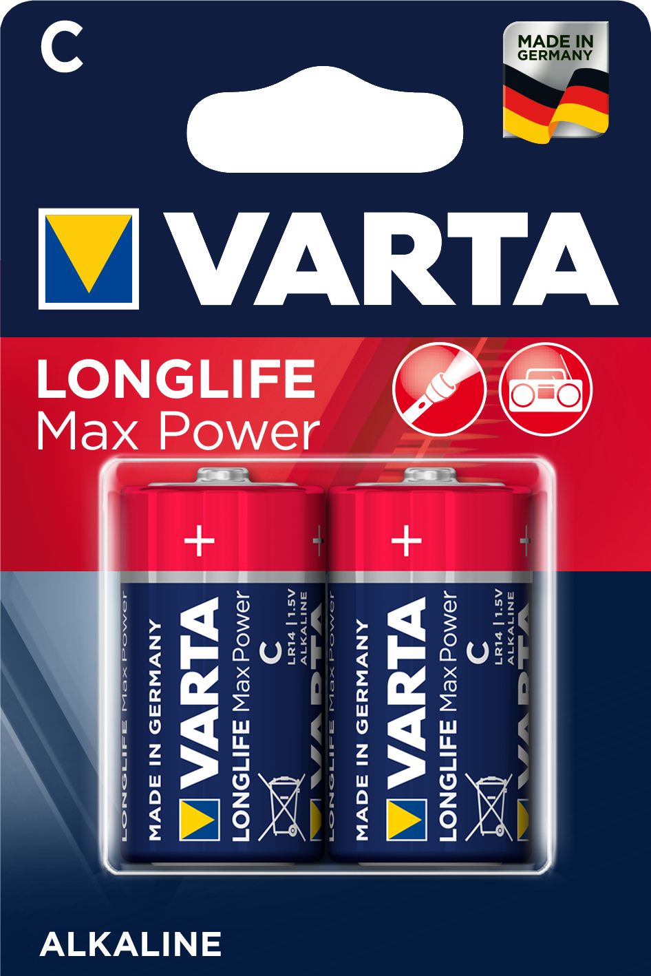 Varta Bateria Longlife Max Power C / R14 7800mAh 2 szt.