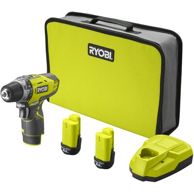 RYOBI Wiertarko-wkrętarka R12DD-220S 12V 2x2Ah