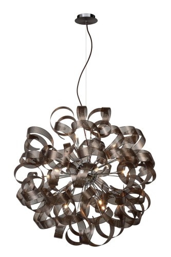 Lucide Atoma lampa wisząca 42 cm G9 brązowy 74401/80/97