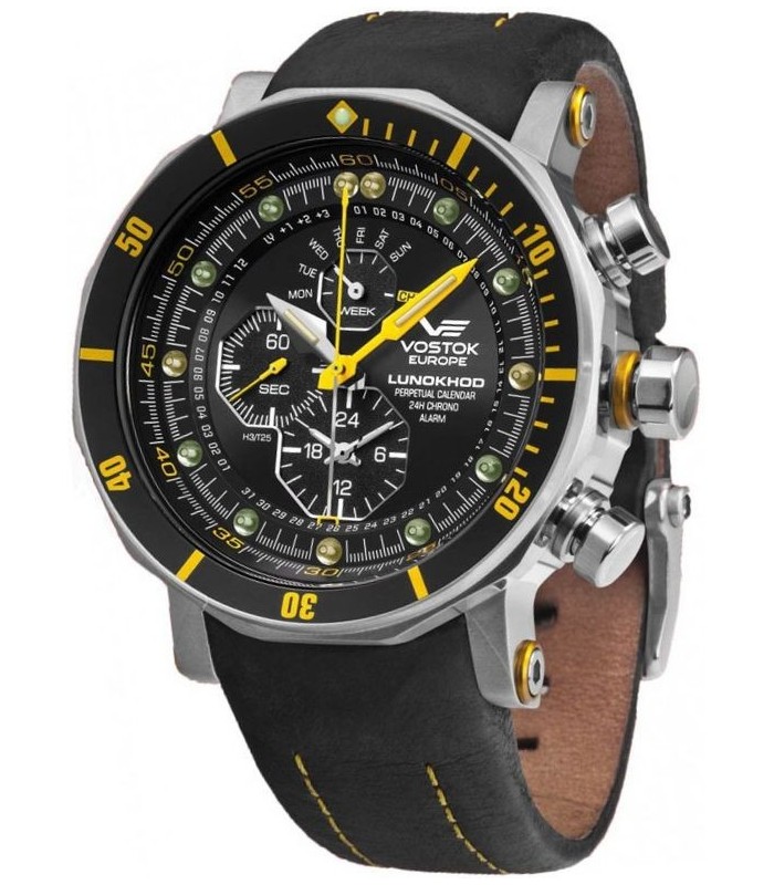 ZEGAREK MĘSKI VOSTOK EUROPE LUNOKHOD-2 YM86-620A505 - SALON W KRAKOWIE, 2 LATA GWARANCJI