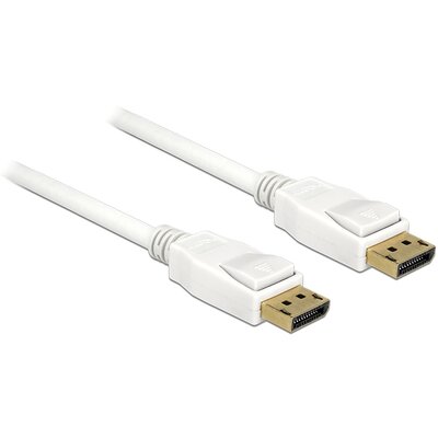 Kabel Displayport M/M 20 Pin V1.2 2M 4K Biały Delo