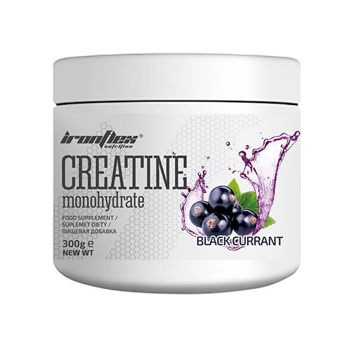IRONFLEX Creatine Monohydrate - 300g - Monohydrat Kreatyny - Black Currant - Kreatyny