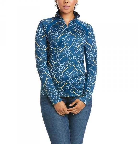 Ariat Bluzka damska SUNSTOPPER 2.0 SS21 - blue opal bits