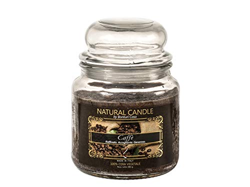 Natur Candle 167048 świeca zapachowa Caffé, 100% wegetale, 380 g, s