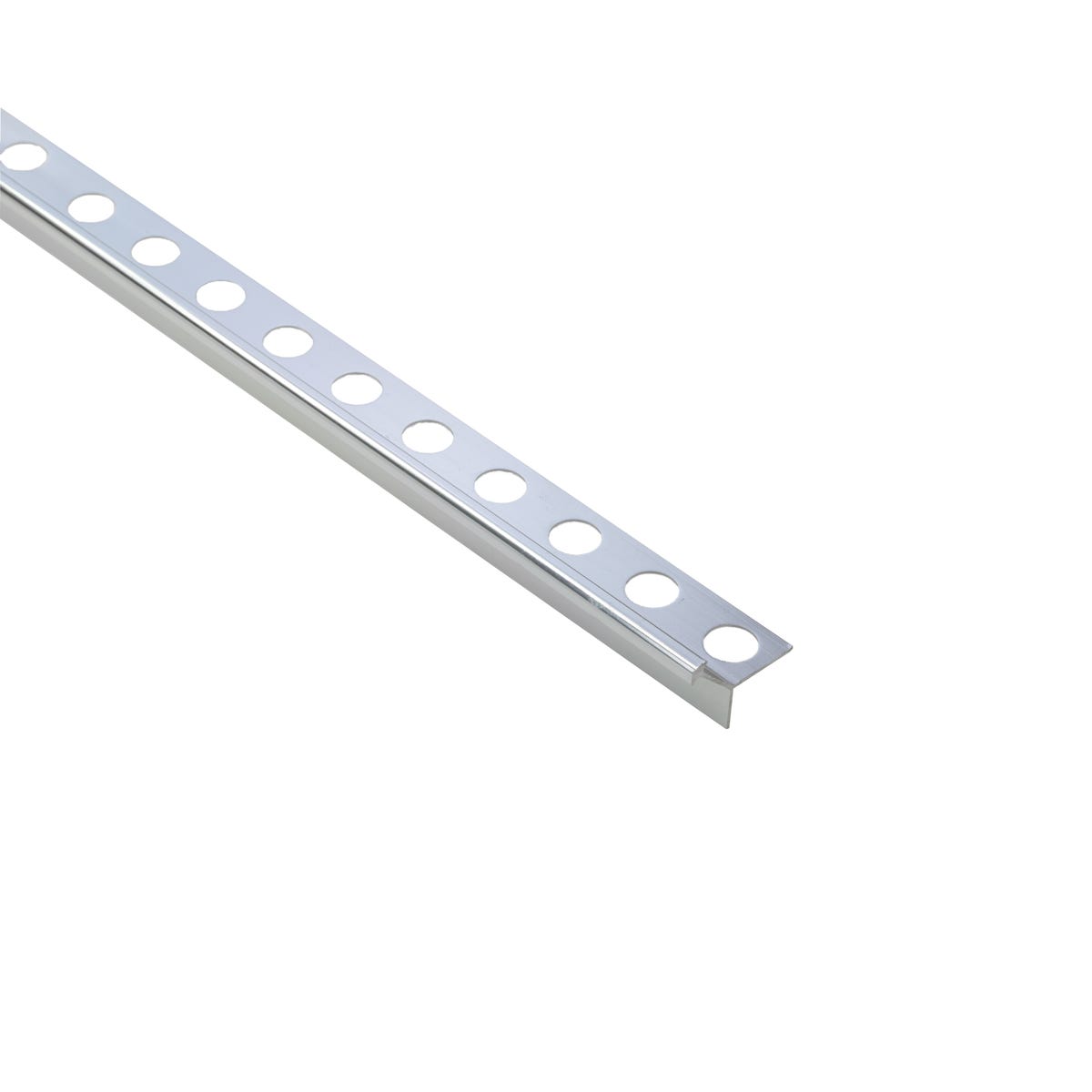 Profil do glazury aluminium zewnętrzny 10 mm / 2.5 m Srebrny Cezar 5904584821653