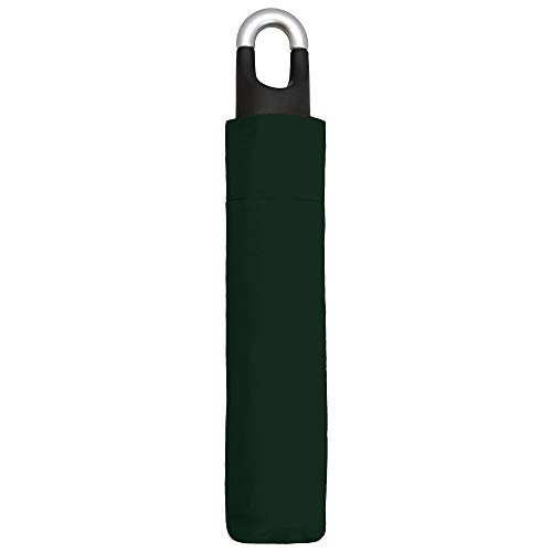 Susino Parapluie vert avec poignée en U et mousqueton składany parasol, 30 cm, zielony (Vert)