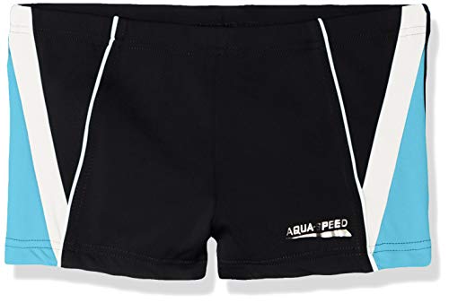 Aqua Speed Dziecięcy Diego Chłopcy Aquashorts Szorty pływackie, czarny/niebieski/biały, rozmiar 158