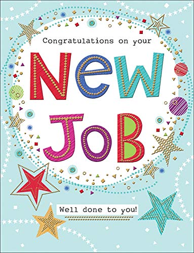 Piccadilly Greetings Group Ltd Tradycyjna kartka na okazje nowa praca - 20 x 15 cm - Piccadilly Greetings A11508