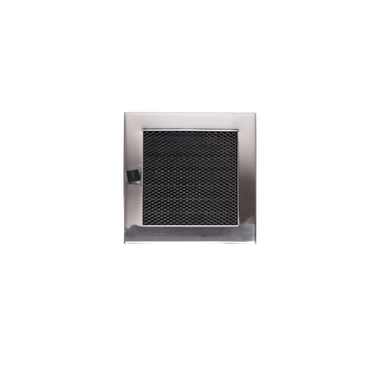 Kratka kominkowa 17 x 17 cm z żaluzją Stal szczotkowana NORDFLAM