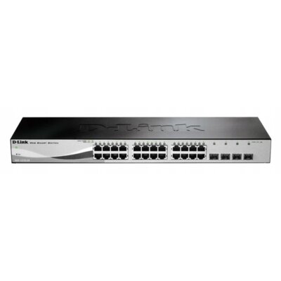 DLINK DGS-1210-28 D-Link 28-port 10/100/1000 Base-T with 4 x 1000Base-T /SFP ports