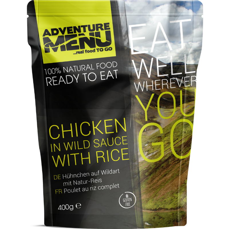 Adventure Menu Kurczak w dzikim sosie z ryżem 400 g