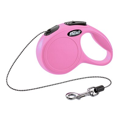 Flexi Smycz automatyczna XS NEW CLASSIC linka 3m różowa