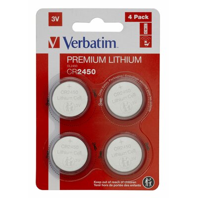 Verbatim Bateria CR2450 4 szt.)