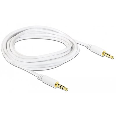 Delock ADAPTER JACK STEREO(M) 4PIN->2X JACK STEREO(F) 12CM 65344