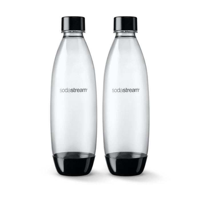 SODASTREAM Butelki na wodę SodaStream Fuse 1l Czarne dwupak 9005-uniw