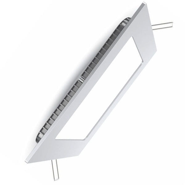 V-TAC LED panel do wbudowania prostokątny, aluminiowa rama, 18 W, 6000 K, 1350 LM, 225 X 225 MM, 205 X 205 MM wymiar otworu, biała 4871 4871