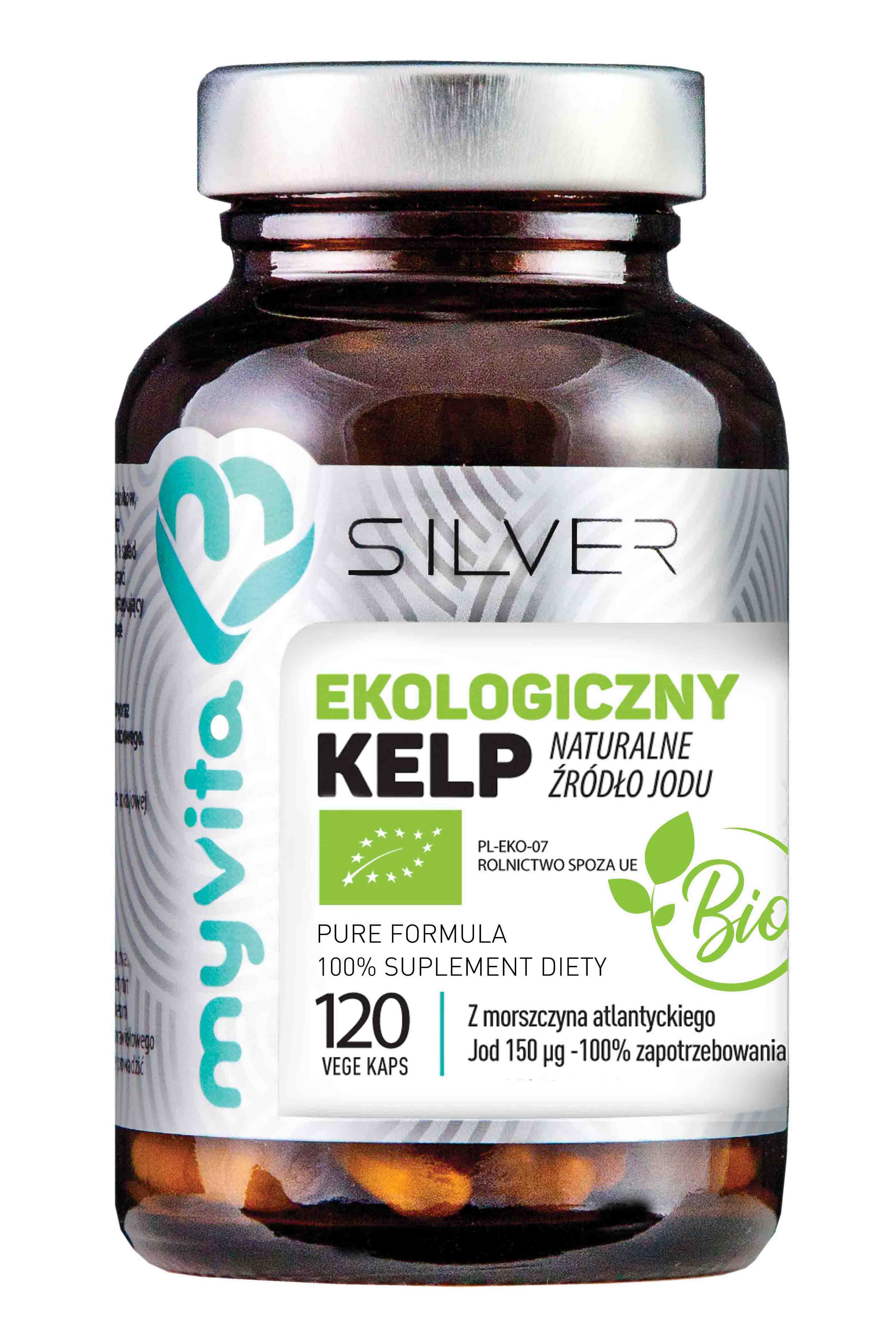 MyVita SILVER KELP 100% BIO 120 KAPS.