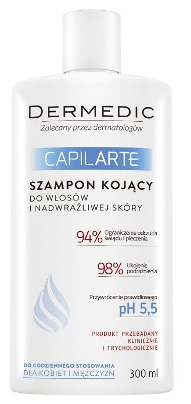 Dermedic BIOGENED S.A. CapilArte szampon kojący do włosów i nadwrażliwej skóry głowy 300 ml 7068513