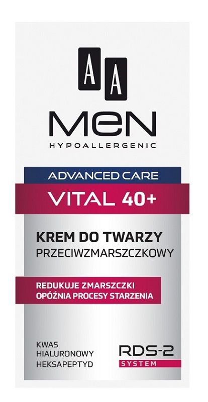 Oceanic AA Men Adventure Care Vital 40+ krem do twarzy przeciwzmarszczkowy 50 ml