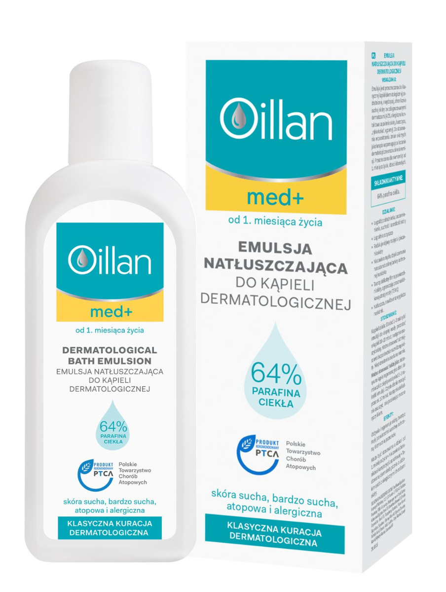 Oceanic Oillan med+ Emulsja natłuszczająca do kąpieli 200 ml