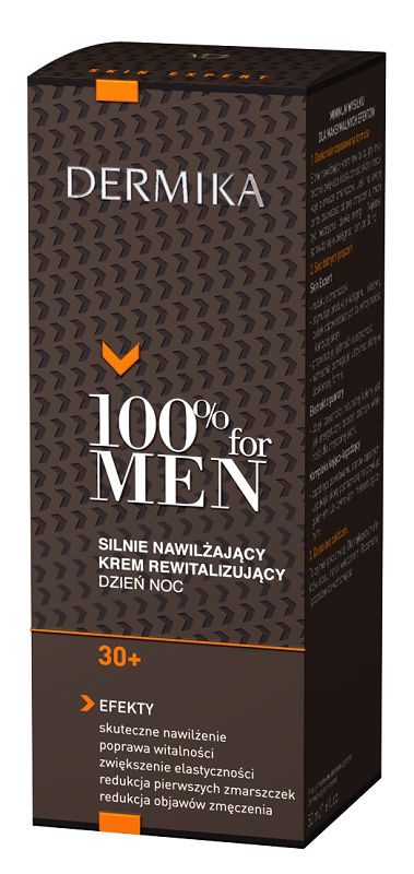 Dermika 100% For Men Silnie Nawilżający Krem Rewitalizujący 30+ krem do twarzy 50ml