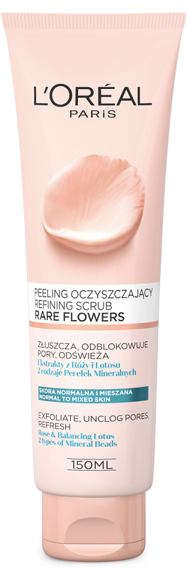 Loreal Paris Kwiaty Szlachetne Peeling oczyszczający Skóra normalna i mieszana 150 ml