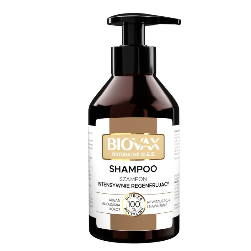 Lbiotica BIOVAX Szampon Argan Makadamia Kokos do każdego rodzaju włosów, 200ml