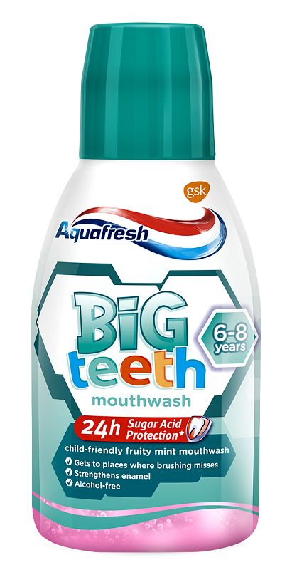 Aquafresh Aquafresh My Big Teeth Płyn do płukania dla dzieci 6+ Fruity 300ml 607499