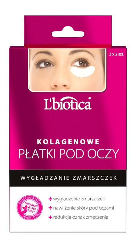 Lbiotica Masks Masks maska kolagenowa do okolic oczu o działaniu przeciwzmarszczkowym 6 szt.