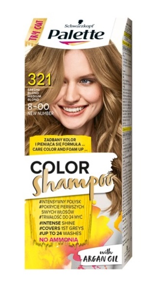 Schwarzkopf Palette Color Shampoo 321 Słoneczne Refleksy średni Blond
