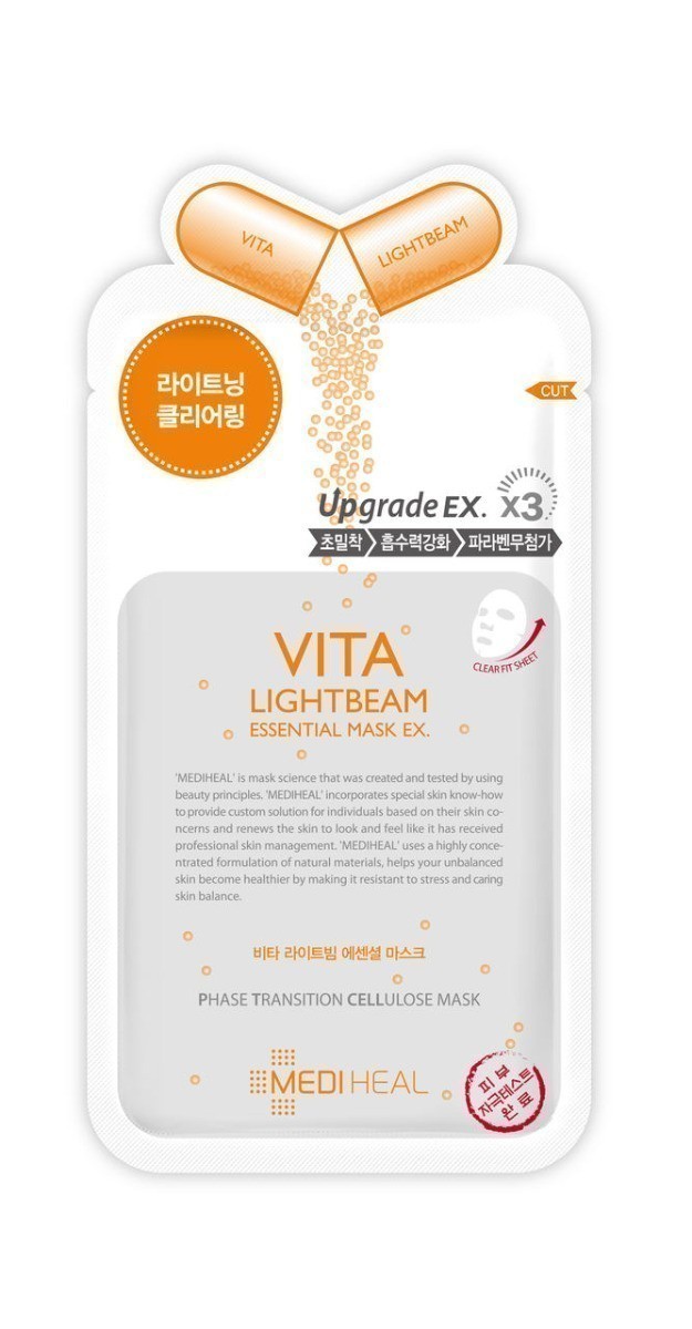 Mediheal Vita Lightbeam Essential Mask EX 24 ml Wyrównująca koloryt maska do twarzy Mediheal